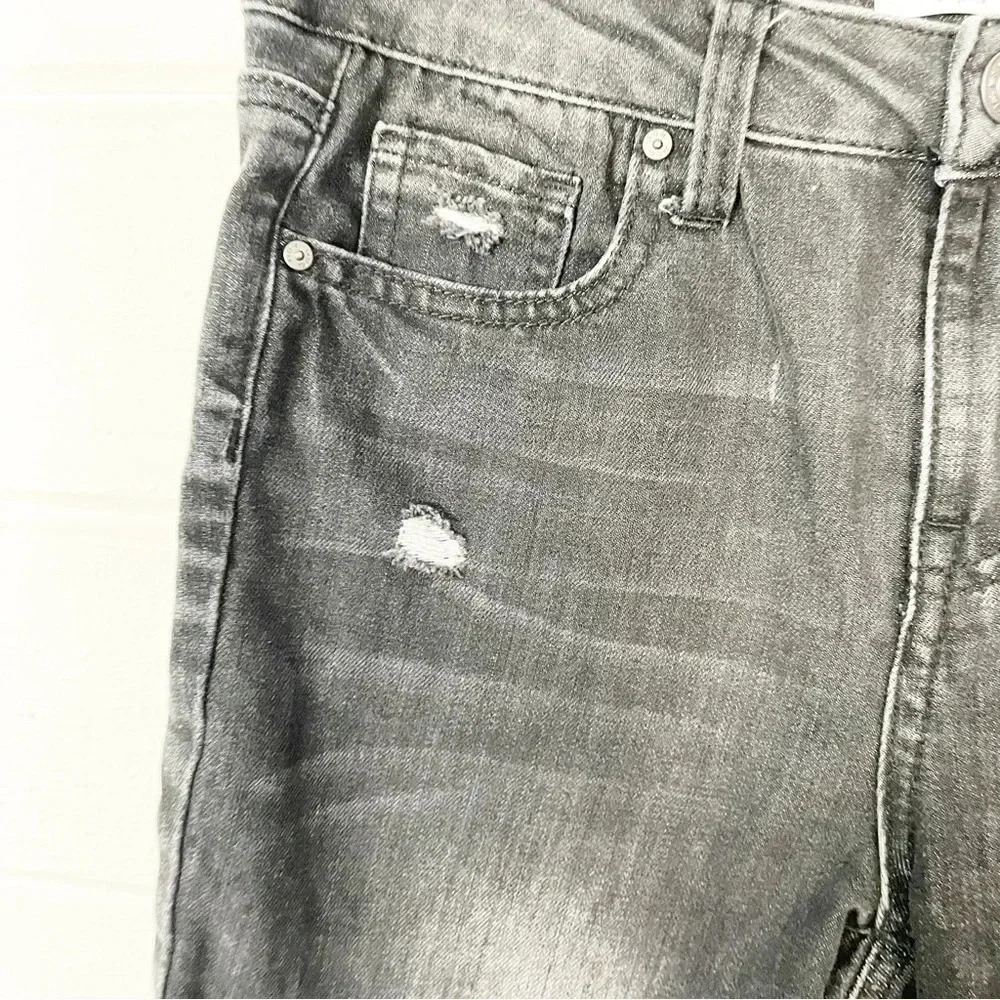 RSQ Girlfriend Gray Distressed Jeans Girls Size 12 - Picture 4 of 8